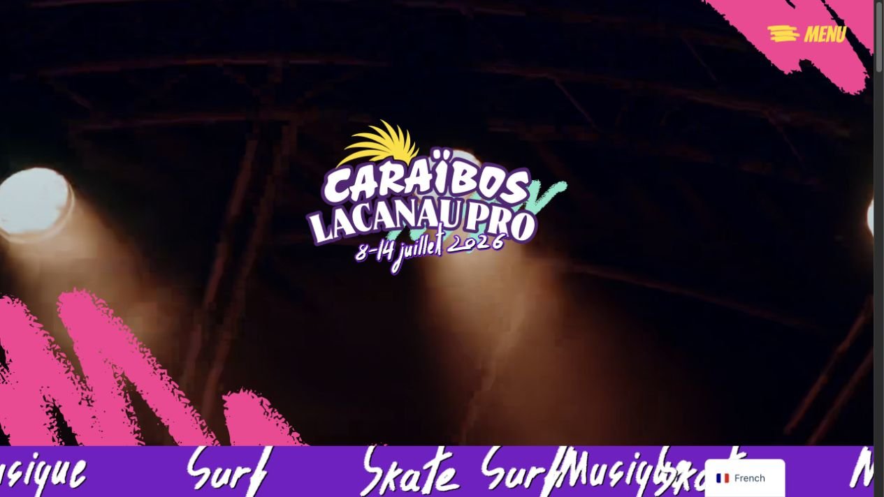 Capture du site Lacanau Pro