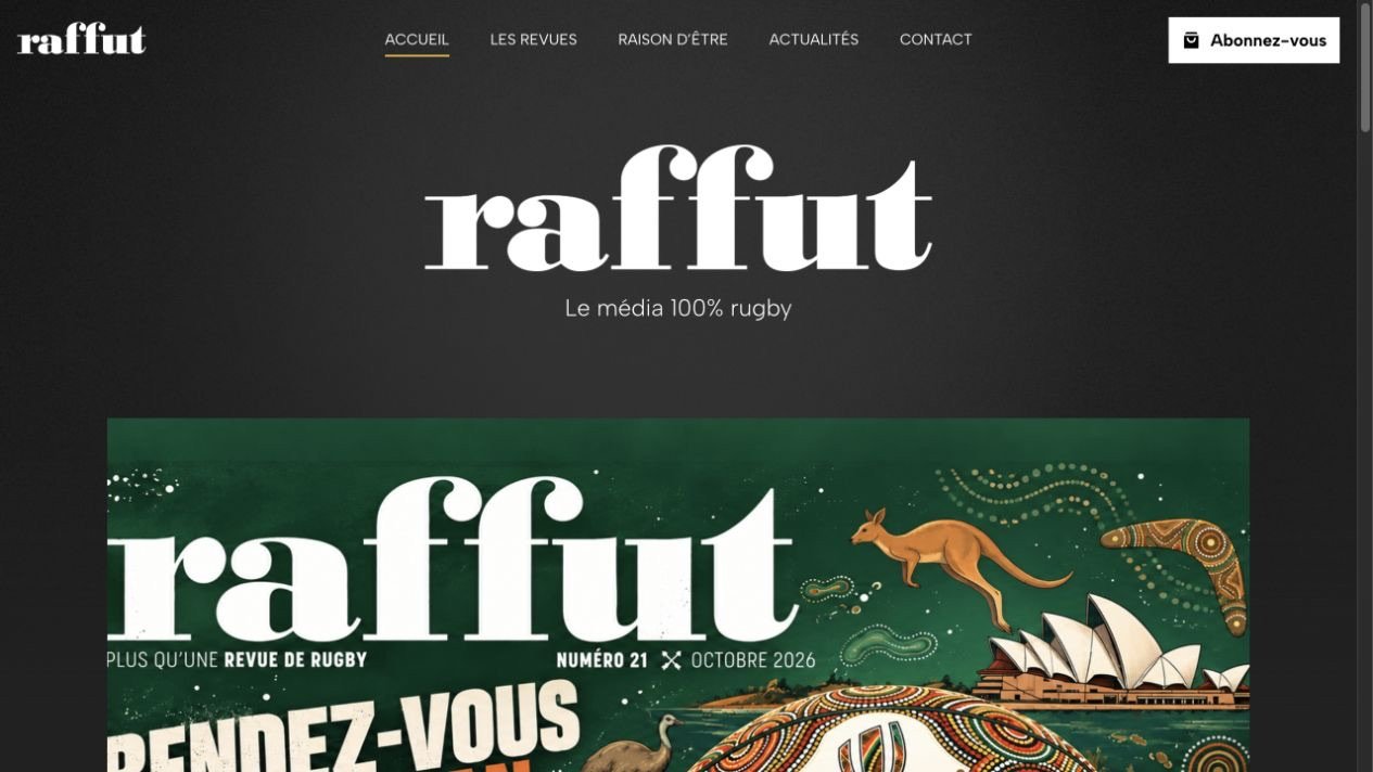 Aperçu du site Raffut